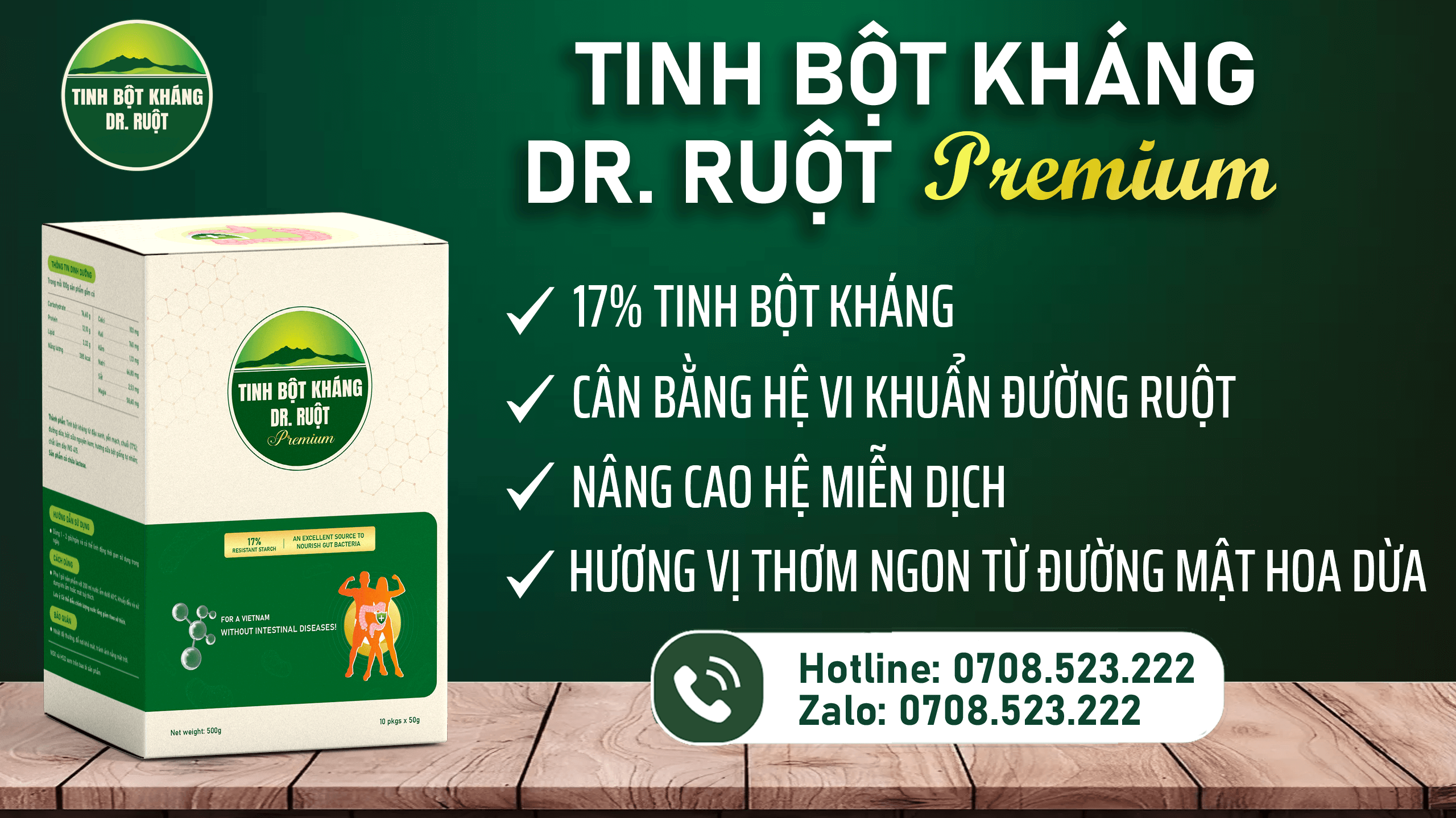 Tinh bột kháng Dr. Ruột là thực phẩm đáng tin dùng