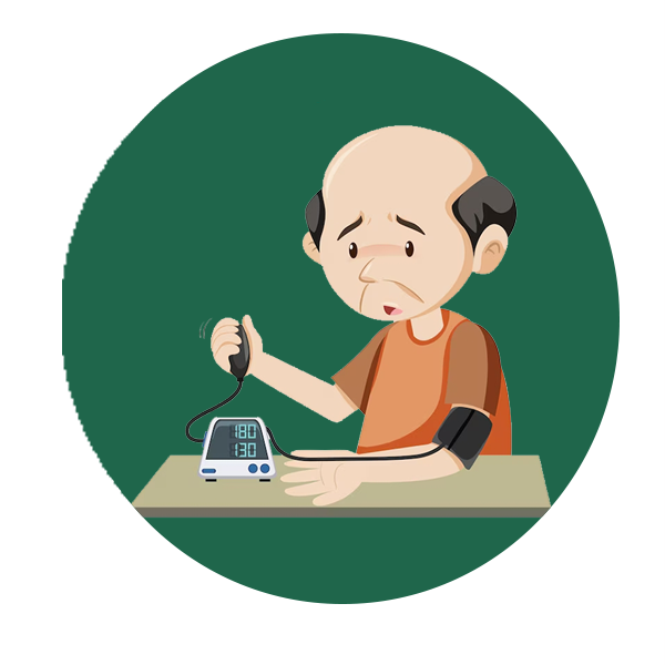 người già đo sức khoẻ